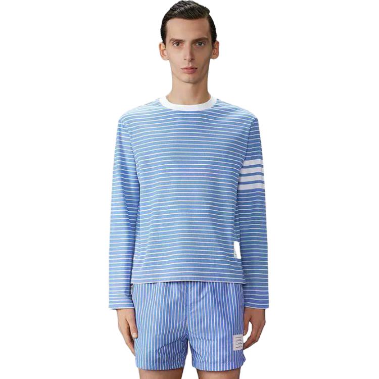 Футболка с длинным рукавом в полоску 4 bar THOM BROWNE, синий/белый
Футболка с длинным рукавом в полоску 4 bar THOM BROWNE, синий/белый