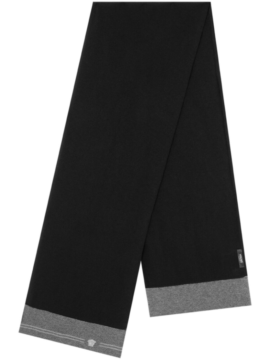 Кашемировый шарф с вышивкой «Медуза» Versace, черный
Кашемировый шарф с вышивкой «Медуза» Versace, черный