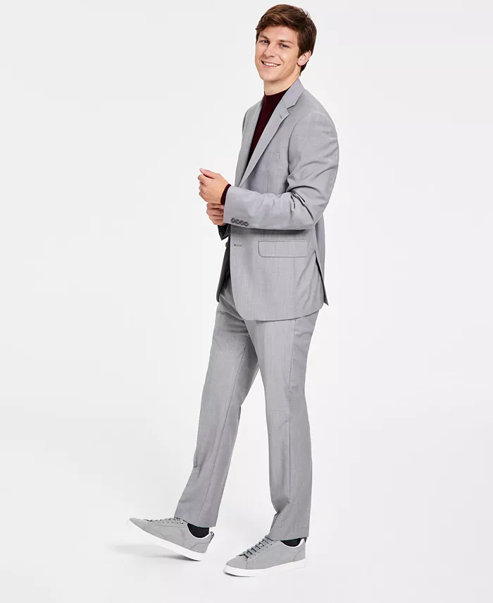 Мужской облегающий костюм из смесовой шерсти и эластичных тканей. Отдельные вещи - РАСПРОДАЖА! Calvin Klein, светло-серый
Мужской облегающий костюм из смесовой шерсти и эластичных тканей. Отдельные вещи - РАСПРОДАЖА! Calvin Klein, светло-серый