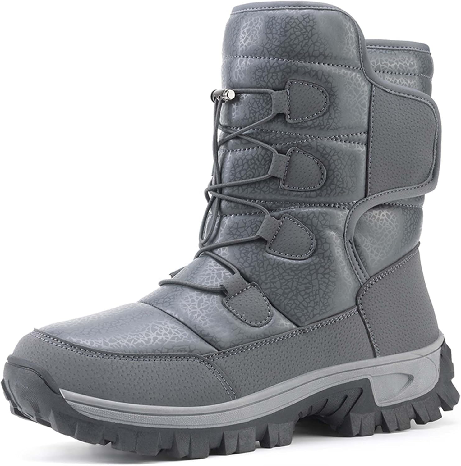 Мужские и женские модные зимние ботинки с меховой подкладкой, теплые зимние ботинки, водонепроницаемые высокие снежные ботинки, уличная обувь с противоскользящей подошвой для работы, походов, трейлового бега Generic, серый
Мужские и женские модные зимние ботинки с меховой подкладкой, теплые зимние ботинки, водонепроницаемые высокие снежные ботинки, уличная обувь с противоскользящей подошвой для работы, походов, трейлового бега Generic, серый