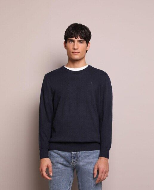 Мужской свитер с круглым вырезом Scalpers, темно-синий
Мужской свитер с круглым вырезом Scalpers, темно-синий