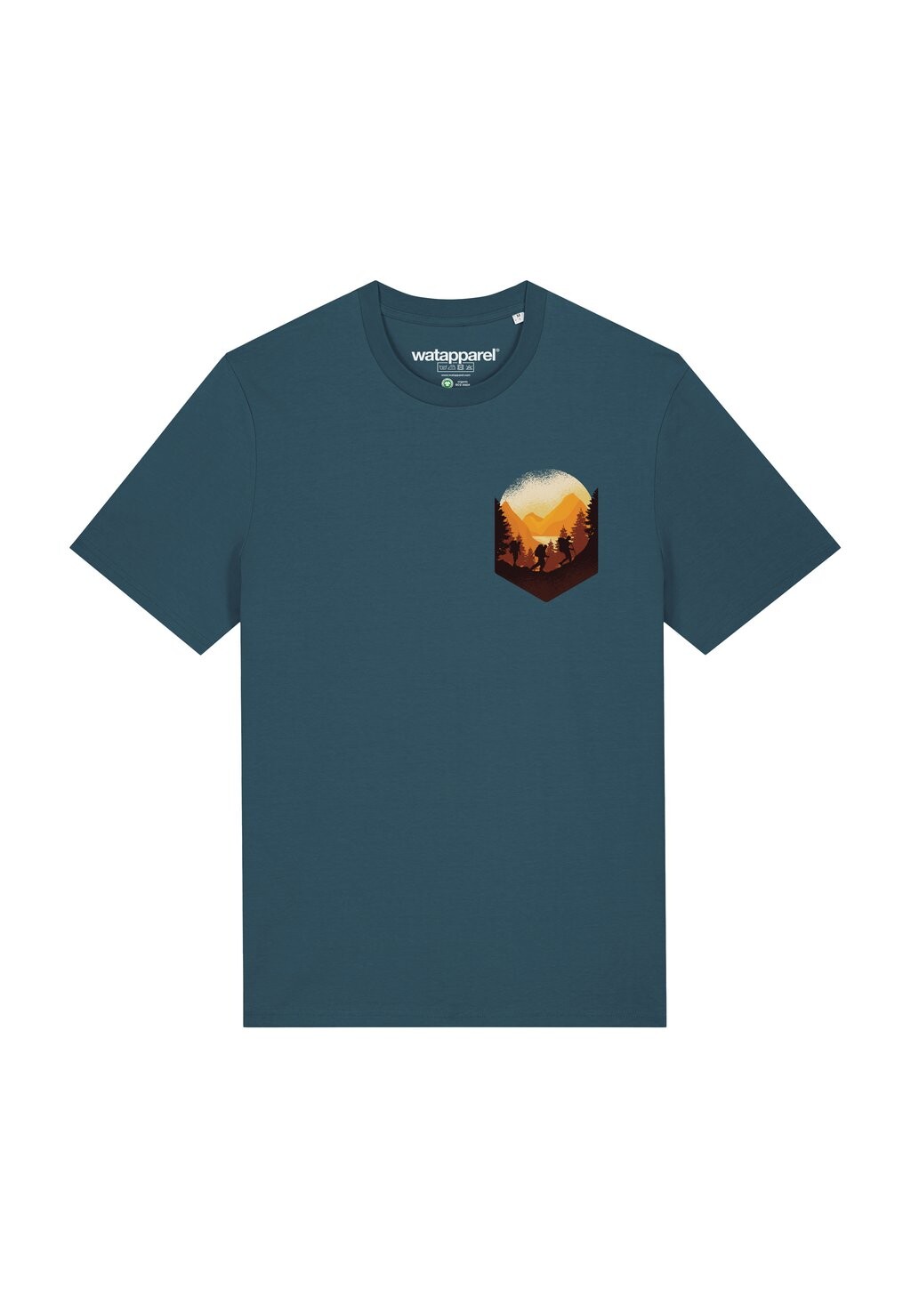 Футболка с принтом HIKING IN THE MOUNTAINS watapparel, бирюзовый
Футболка с принтом HIKING IN THE MOUNTAINS watapparel, бирюзовый