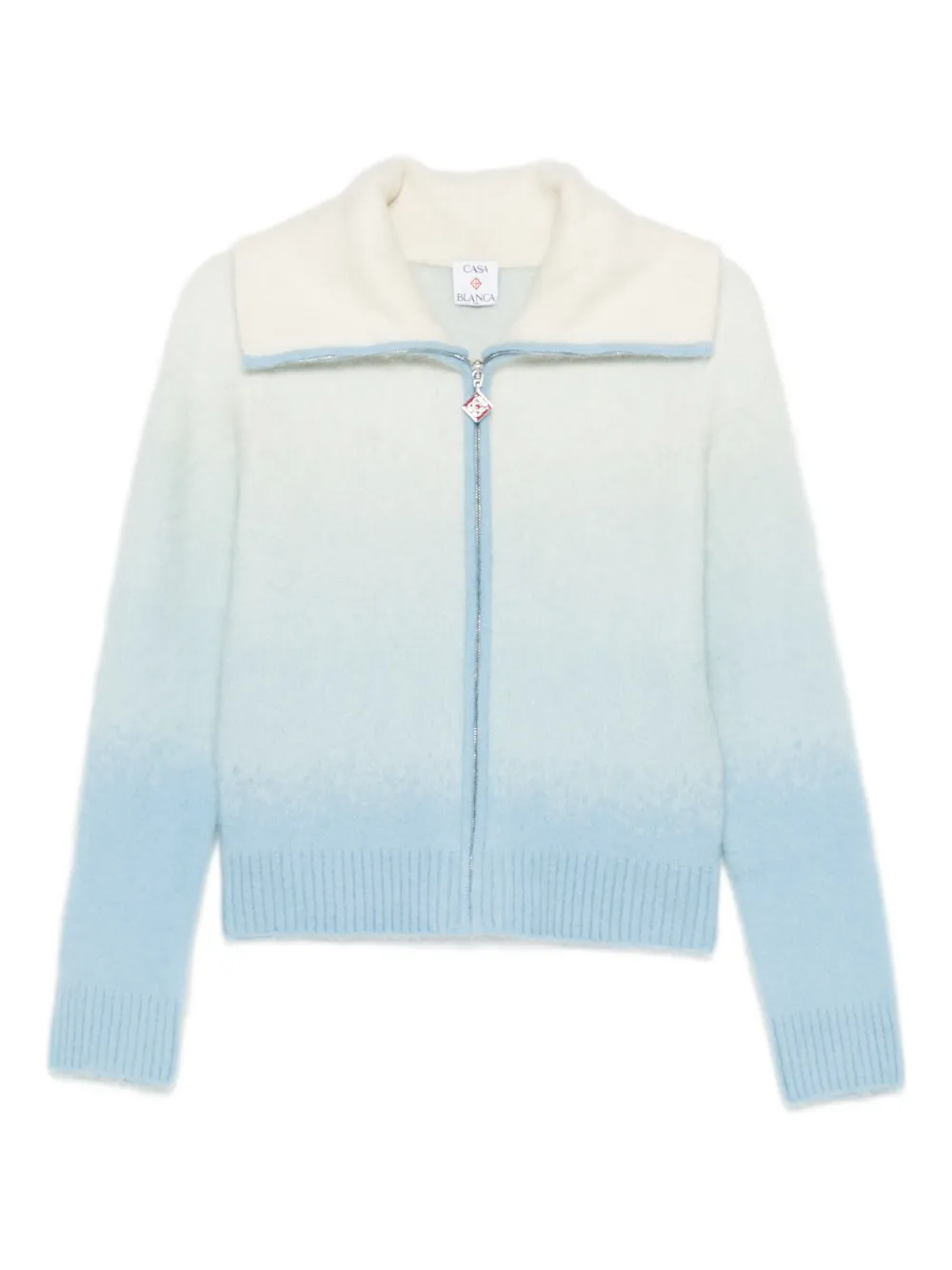 Кардиган на молнии с воротником Casablanca, белый
Кардиган на молнии с воротником Casablanca, белый