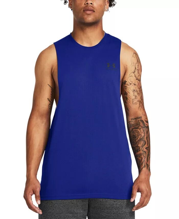 Мужская футболка в спортивном стиле с вырезом на груди слева Under Armour, синий
Мужская футболка в спортивном стиле с вырезом на груди слева Under Armour, синий