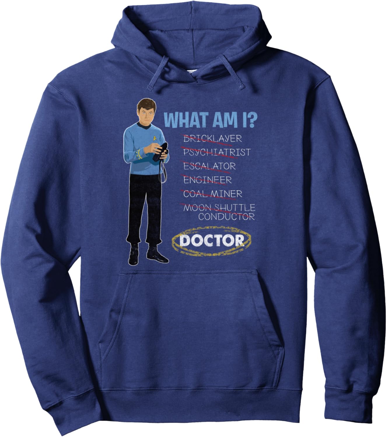 Толстовка с надписью Что я такое по мотивам оригинального сериала Звездный путь Star Trek, темно-синий
Толстовка с надписью Что я такое по мотивам оригинального сериала Звездный путь Star Trek, темно-синий