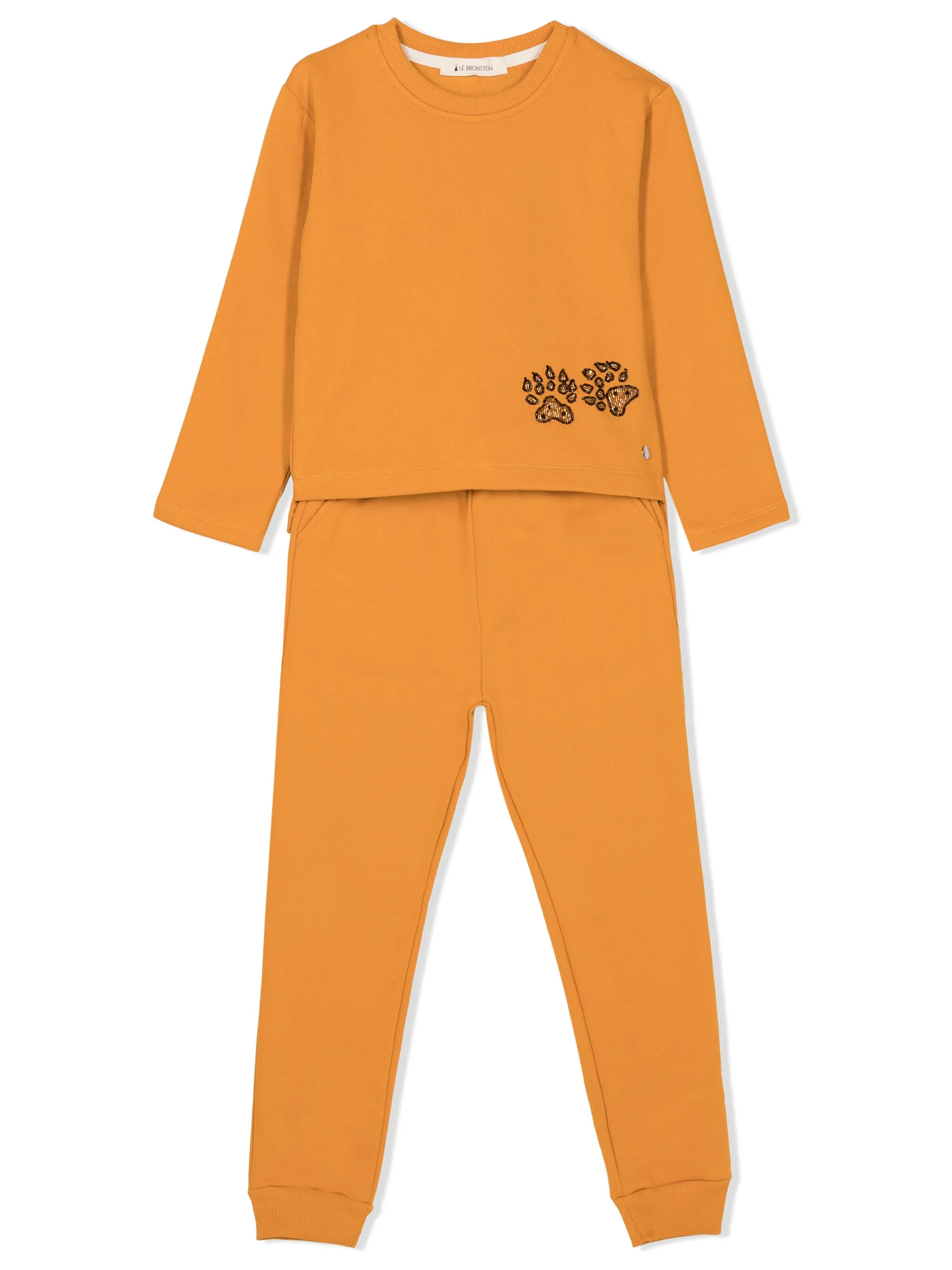 Спортивный костюм с бисером Lethicia Bronstein, желтый
Спортивный костюм с бисером Lethicia Bronstein, желтый