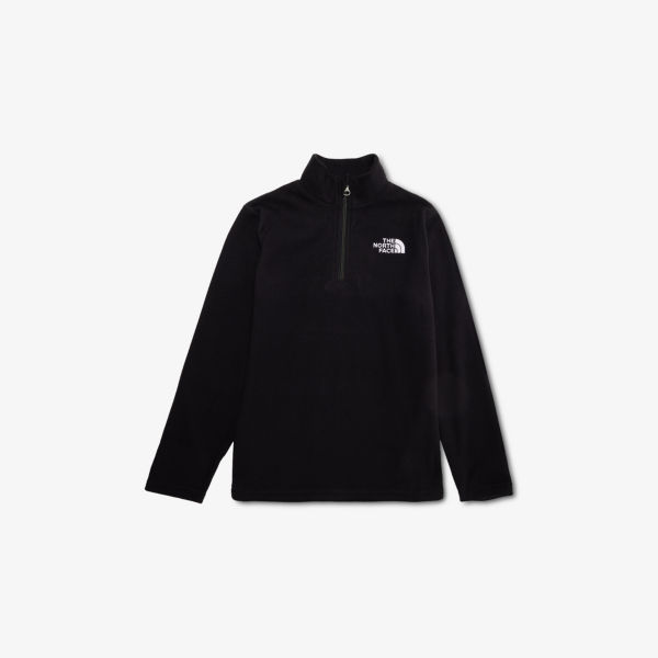 Толстовка флисовая The North Face Glacier с высоким воротником, черный 
Толстовка флисовая The North Face Glacier с высоким воротником, черный