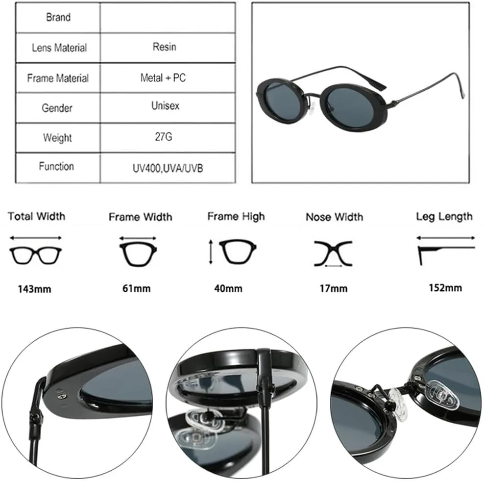 Ретро маленькие овальные женские солнцезащитные очки, модные панк-очки для мужчин, трендовые градиентные солнцезащитные очки UV400 WNCKSQ, Beige Gray Yellow
Ретро маленькие овальные женские солнцезащитные очки, модные панк-очки для мужчин, трендовые градиентные солнцезащитные очки UV400 WNCKSQ, Beige Gray Yellow