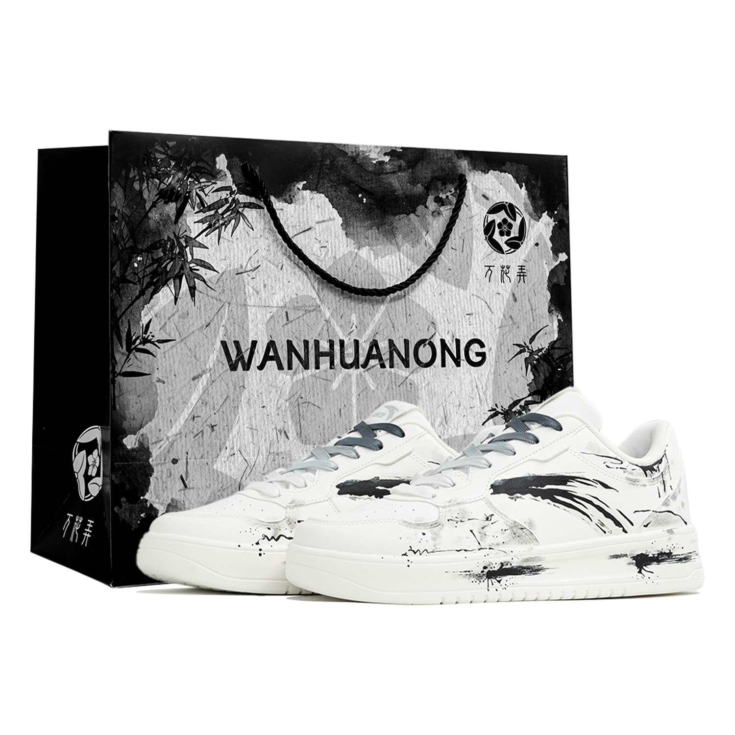 Life Collection Wishing You A Scenic Shopping Bag, ручная роспись, устойчивая к истиранию, нескользящая, низкий верх ANTA, черный белый
Life Collection Wishing You A Scenic Shopping Bag, ручная роспись, устойчивая к истиранию, нескользящая, низкий верх ANTA, черный белый