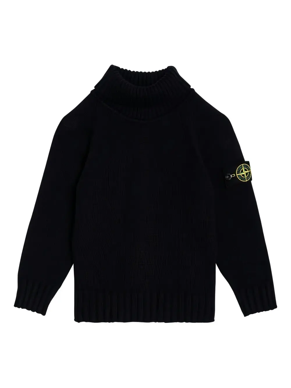 Свитер с высоким воротником и накладным карманом Stone Island Junior, черный
Свитер с высоким воротником и накладным карманом Stone Island Junior, черный