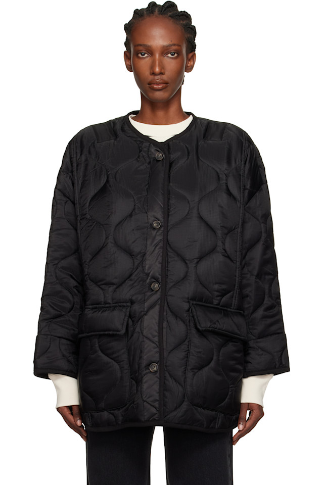 Куртка стеганая Teddy The Frankie Shop, черный 
Куртка стеганая Teddy The Frankie Shop, черный