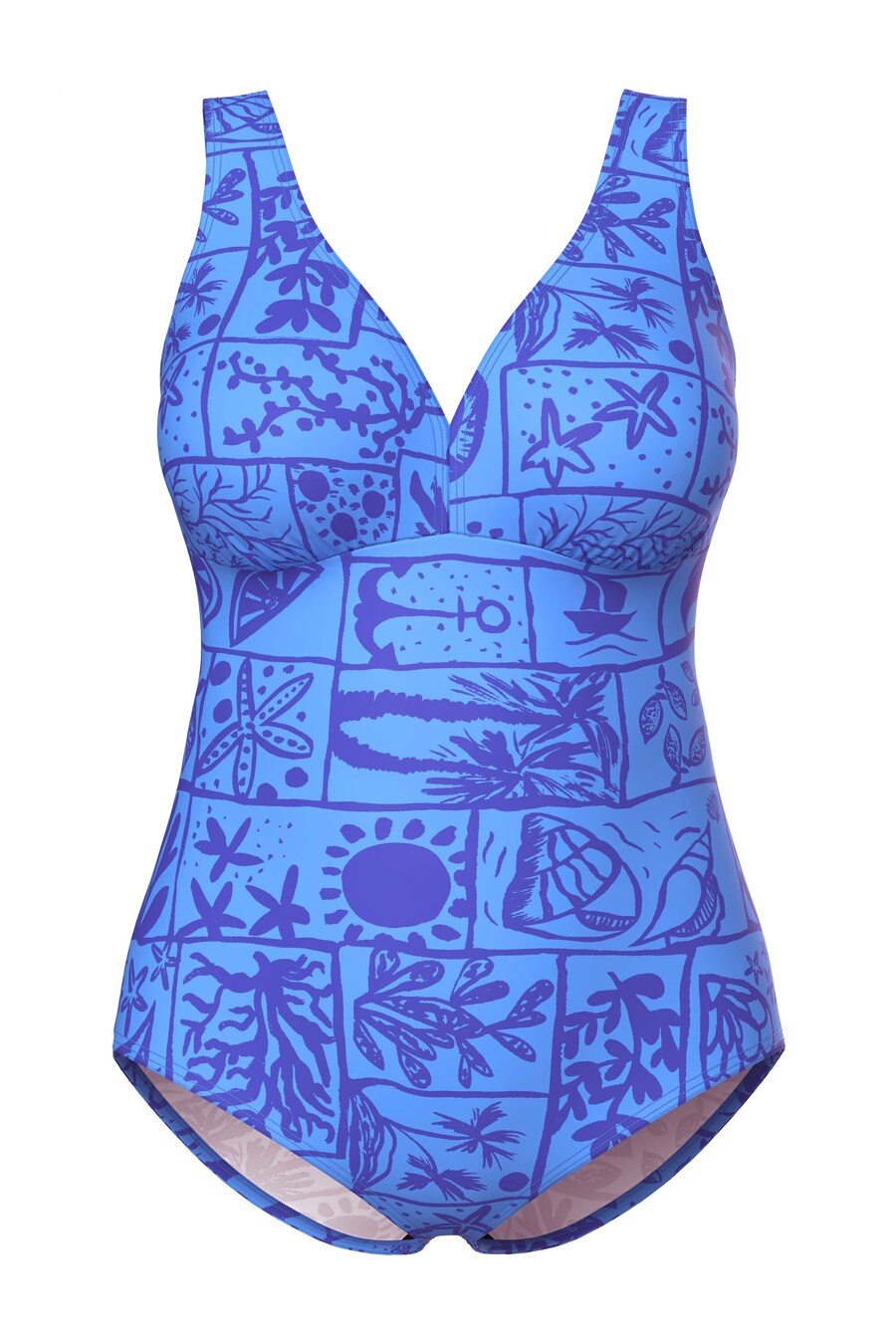 Треугольный купальник Ulla Popken, синий/голубой
Треугольный купальник Ulla Popken, синий/голубой