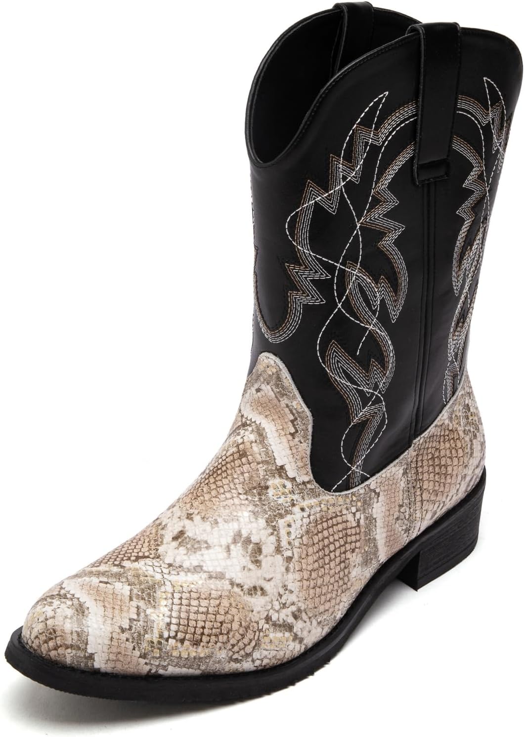 Ботинки Gnvkxeu Python Manning для мужчин, ковбойские, классический заостренный носок, западного стиля, с тянущейся змеиным принтом вышивкой, средние по голени, золотой
Ботинки Gnvkxeu Python Manning для мужчин, ковбойские, классический заостренный носок, западного стиля, с тянущейся змеиным принтом вышивкой, средние по голени, золотой