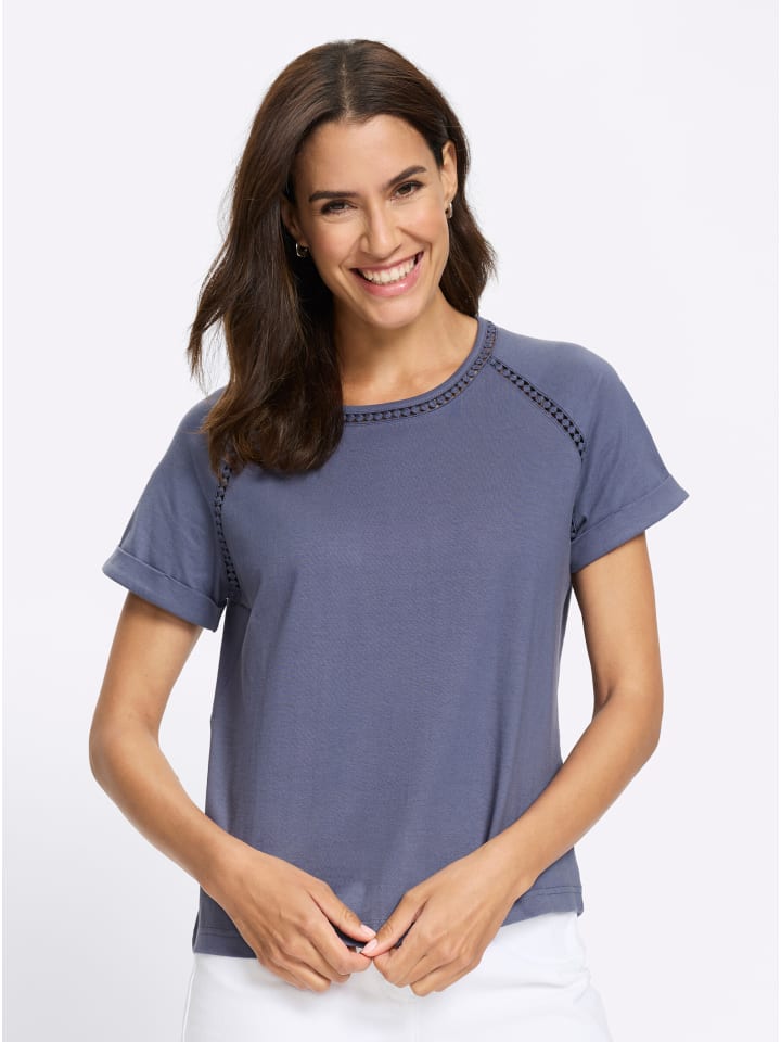 Рубашка с круглым вырезом дымчато-синего цвета WITT WEIDEN
Рубашка с круглым вырезом дымчато-синего цвета WITT WEIDEN