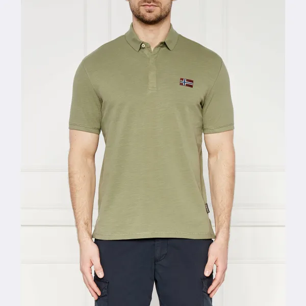 Рубашка поло стандартного кроя Napapijri, хаки
Рубашка поло стандартного кроя Napapijri, хаки