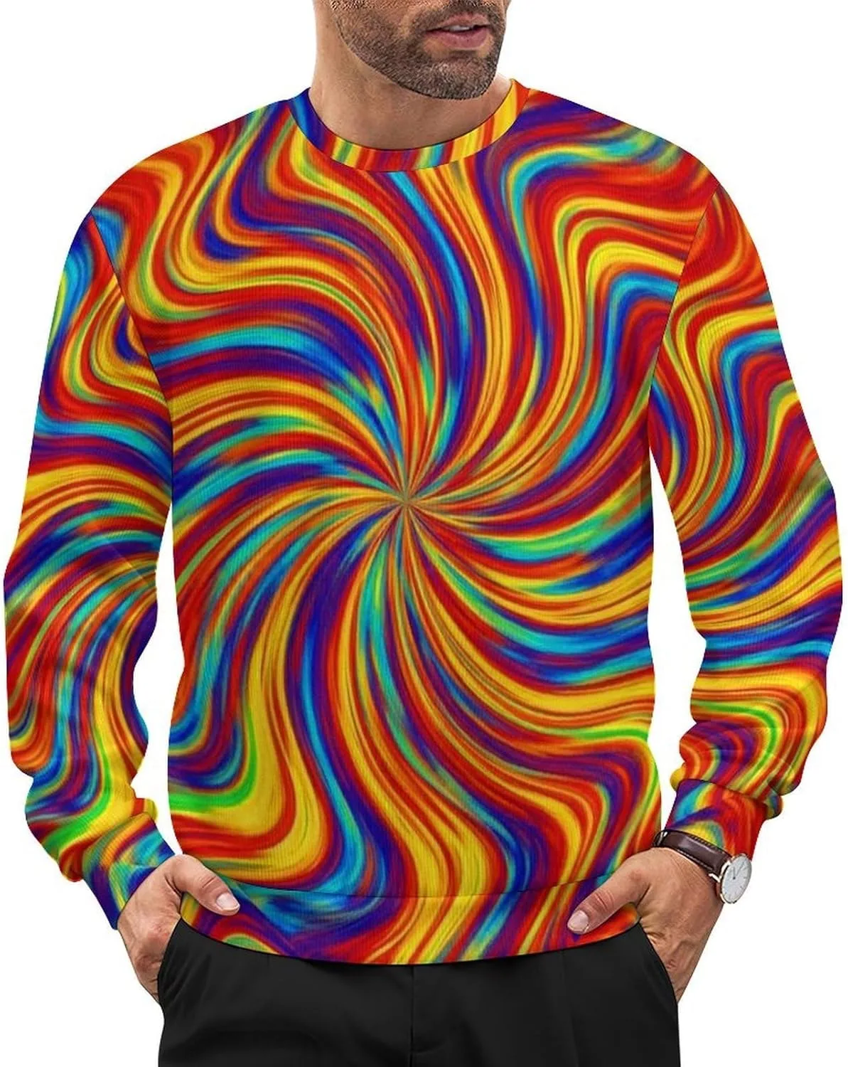 Мужской свитер свободного кроя с длинными рукавами Meaudiwes
Мужской свитер свободного кроя с длинными рукавами Meaudiwes