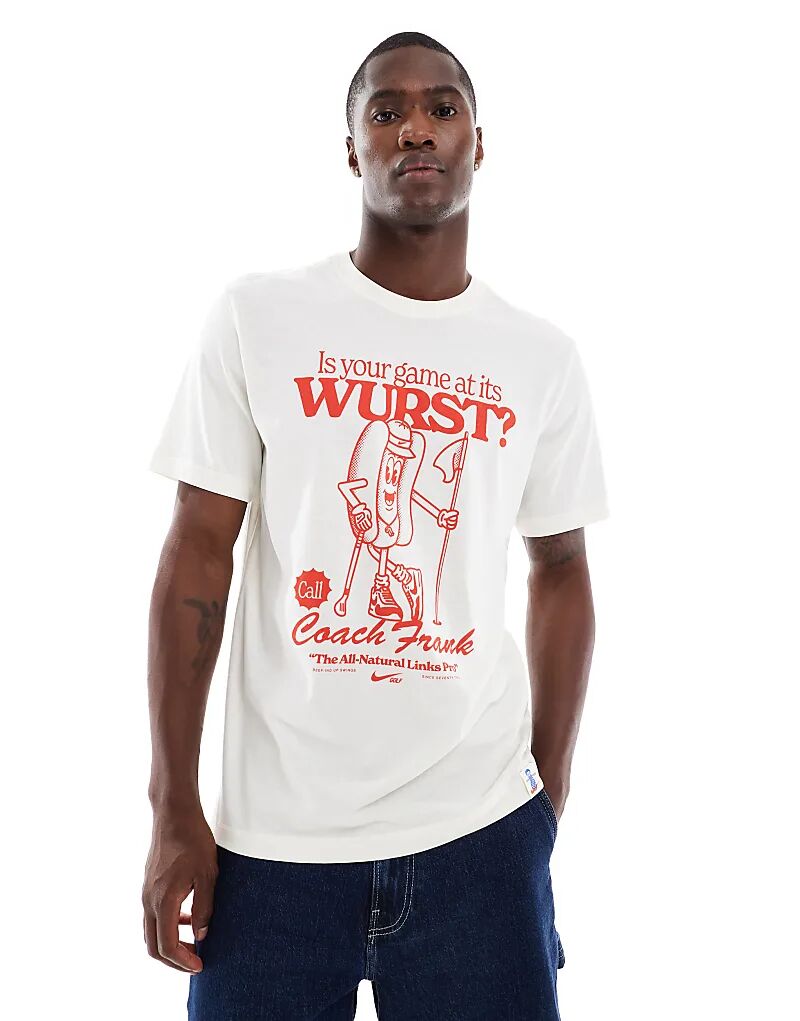 Футболка с графикой Nike кремового цвета
Футболка с графикой Nike кремового цвета