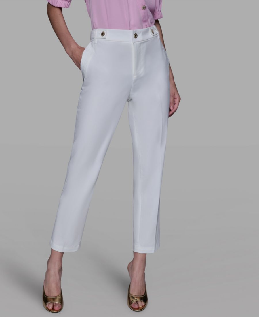 Женские прямые брюки до щиколотки KARL LAGERFELD PARIS, Soft White
Женские прямые брюки до щиколотки KARL LAGERFELD PARIS, Soft White