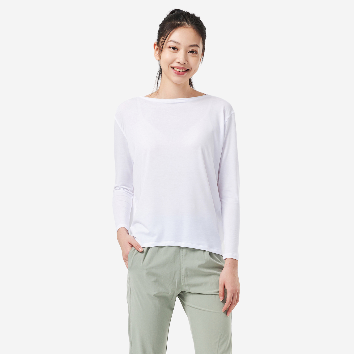 Женская базовая футболка для тренировок Domyos с длинным рукавом
Женская базовая футболка для тренировок Domyos с длинным рукавом