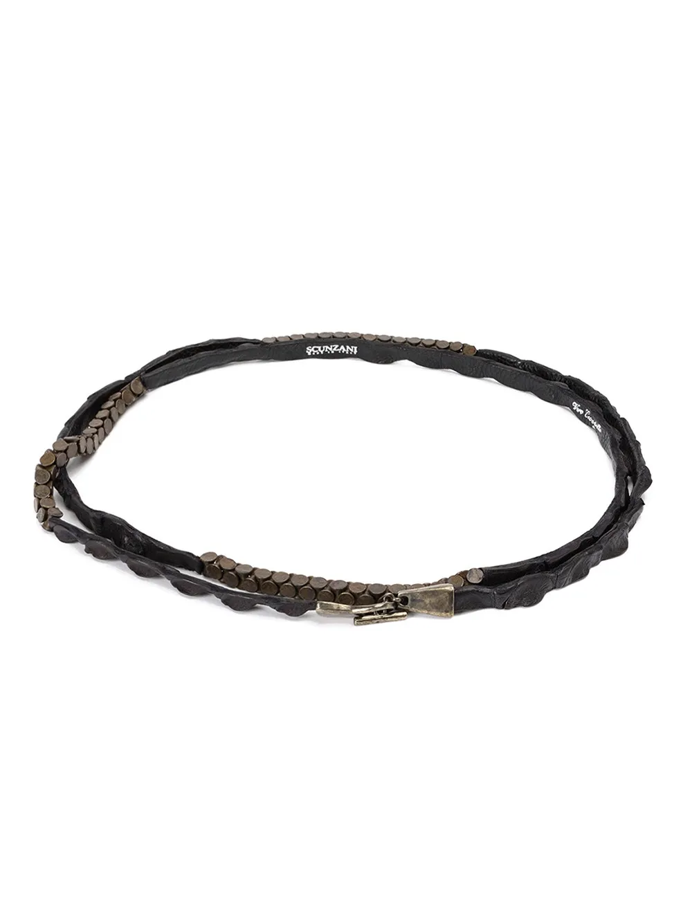 Ремень из крокодиловой кожи Scunzani Ivo, черный
Ремень из крокодиловой кожи Scunzani Ivo, черный