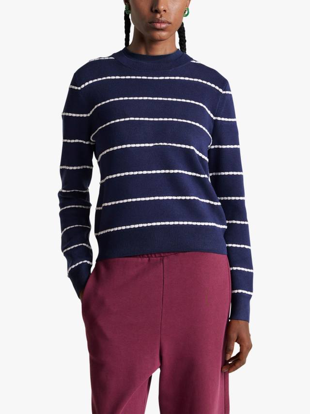 Джемпер с фактурной полоской и круглым вырезом Benetton, Navy/White
Джемпер с фактурной полоской и круглым вырезом Benetton, Navy/White