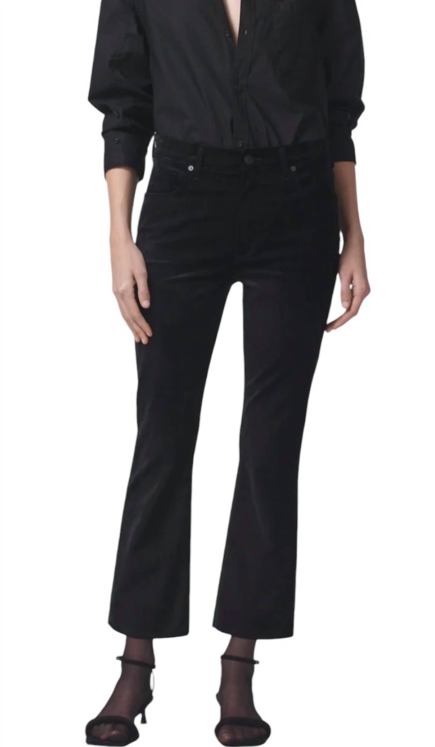 Укороченные ботинки Isola из бархата, джинсы черного цвета Citizens of Humanity
Укороченные ботинки Isola из бархата, джинсы черного цвета Citizens of Humanity