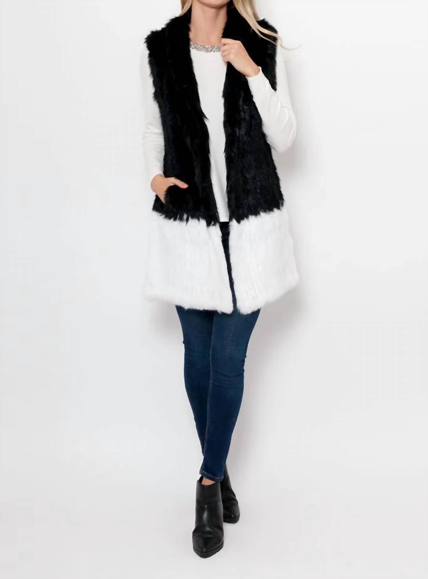 Меховой жилет Alexa черного/белого цвета LOVE TOKEN, Черный, Меховой жилет Alexa черного/белого цвета LOVE TOKEN
Меховой жилет Alexa черного/белого цвета LOVE TOKEN, Черный, Меховой жилет Alexa черного/белого цвета LOVE TOKEN