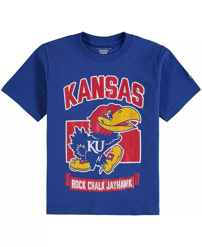 Футболка с сильным талисманом Royal Kansas Jayhawks для мальчиков и девочек Big Boys and Girls Champion, синий
Футболка с сильным талисманом Royal Kansas Jayhawks для мальчиков и девочек Big Boys and Girls Champion, синий