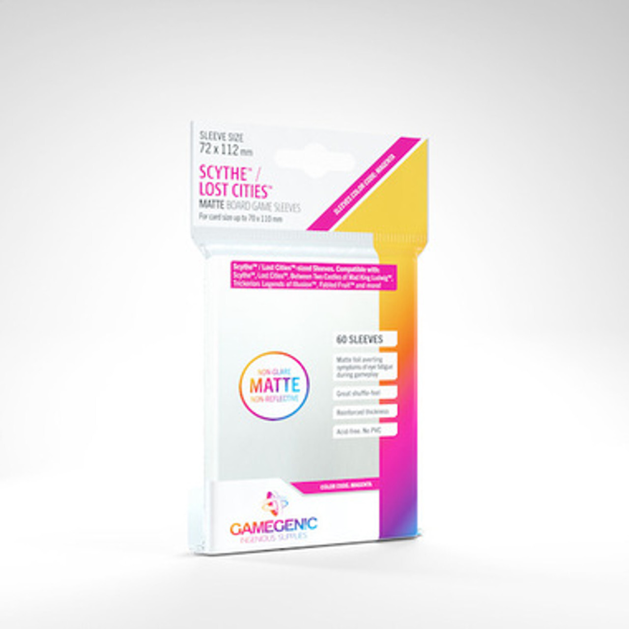 Аксессуары Game Genic Sleeves: Matte Scythe / Lost Cities Size (60ct)
Аксессуары Game Genic Sleeves: Matte Scythe / Lost Cities Size (60ct)