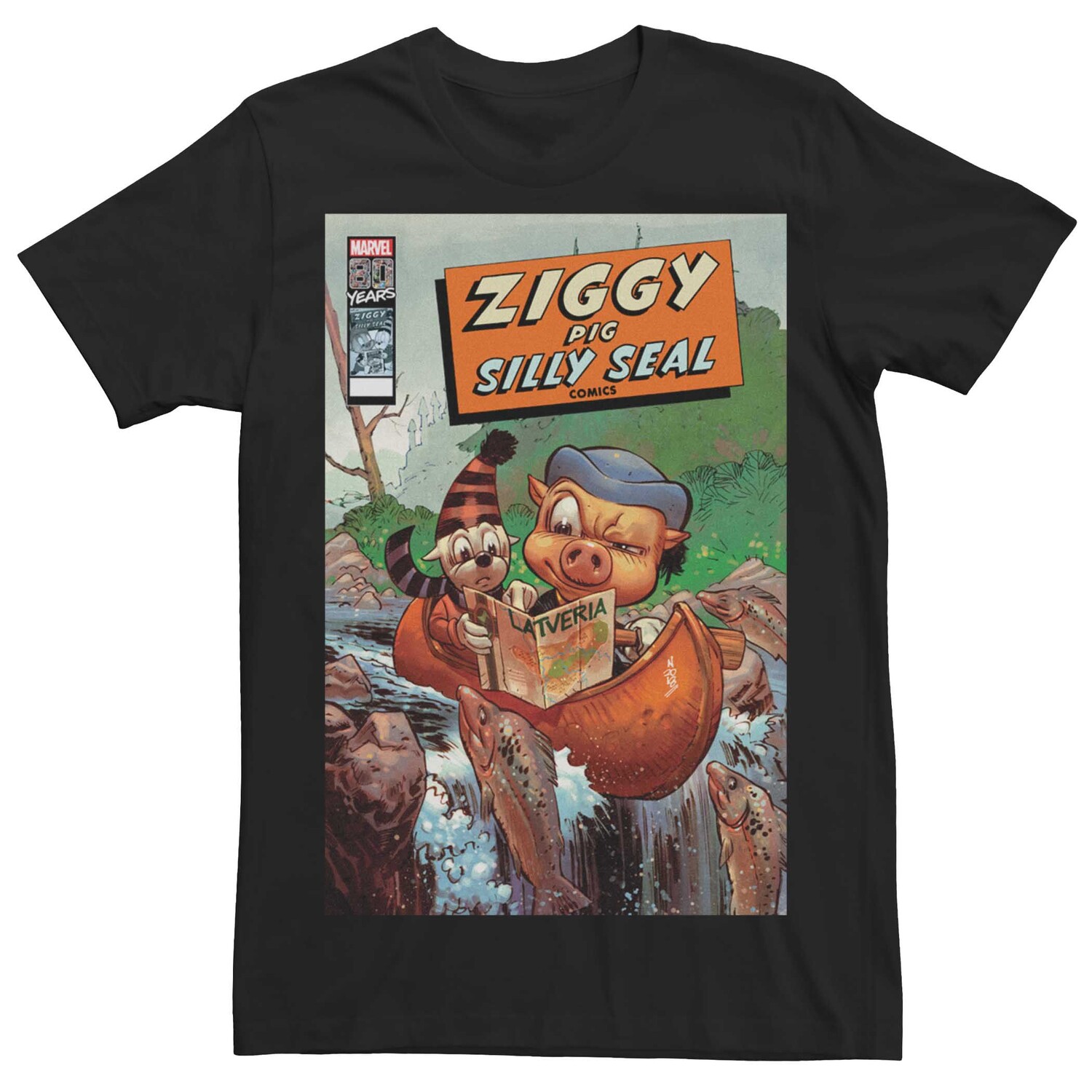 Мужская футболка Marvel Ziggy Pig Silly Seal Comics Cover Pig Licensed Character
Мужская футболка Marvel Ziggy Pig Silly Seal Comics Cover Pig Licensed Character