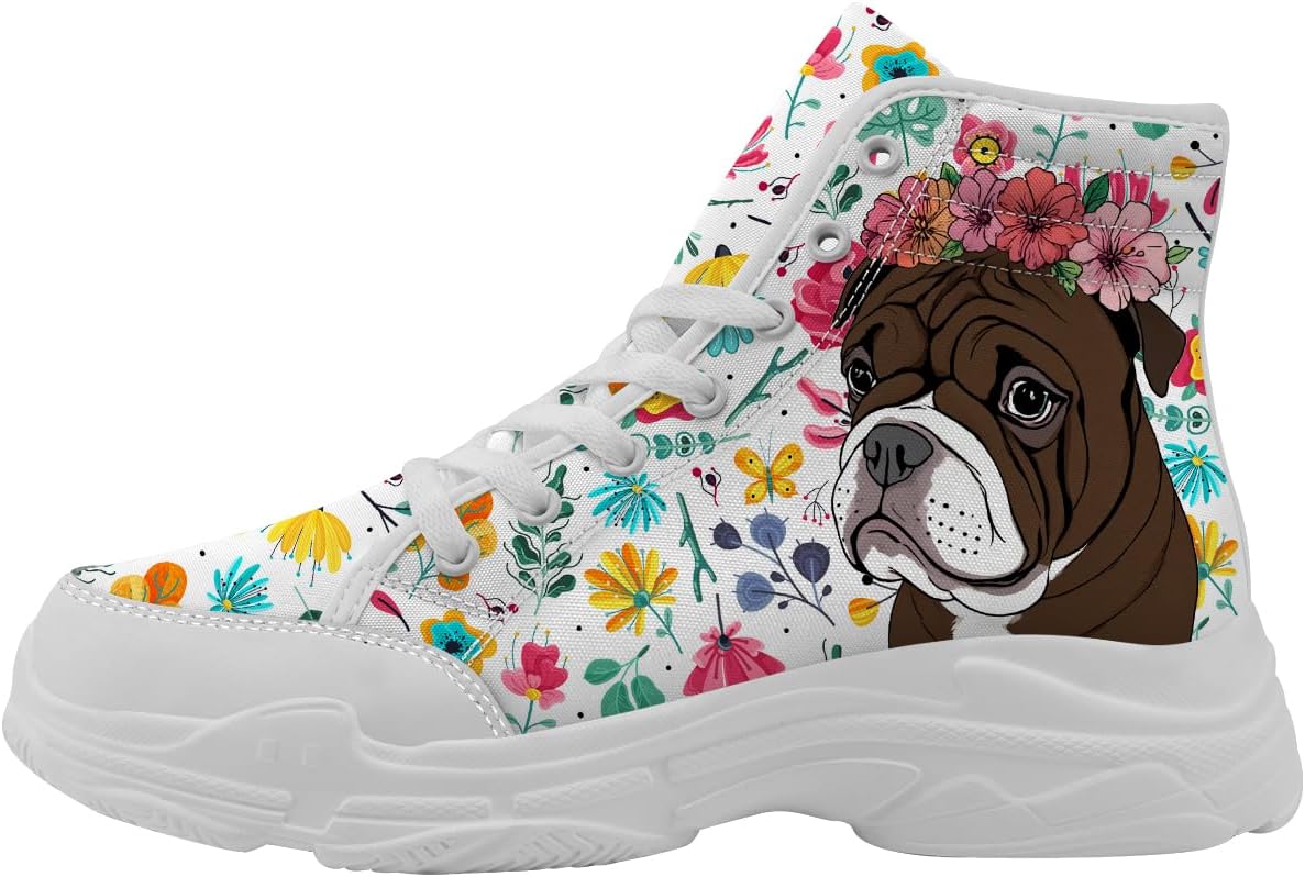 Кроссовки с отпечатком собаки для женщин и мужчин, высокие холщовые, подарки для нее и для него Quorax, белый/синий/коричневый
Кроссовки с отпечатком собаки для женщин и мужчин, высокие холщовые, подарки для нее и для него Quorax, белый/синий/коричневый