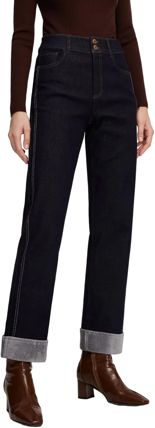 GOELIA Утепленные джинсы Women High Waist Wide Leg
GOELIA Утепленные джинсы Women High Waist Wide Leg