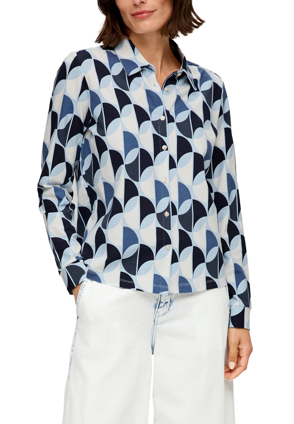 Блузка на пуговицах s.Oliver, синий
Блузка на пуговицах s.Oliver, синий