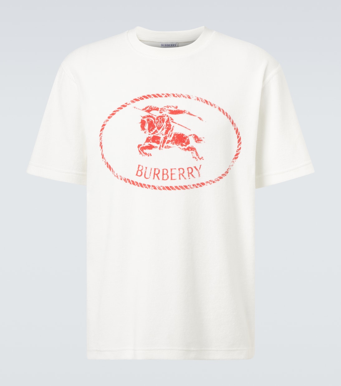 Футболка из хлопкового джерси с логотипом Burberry, Chalk
Футболка из хлопкового джерси с логотипом Burberry, Chalk