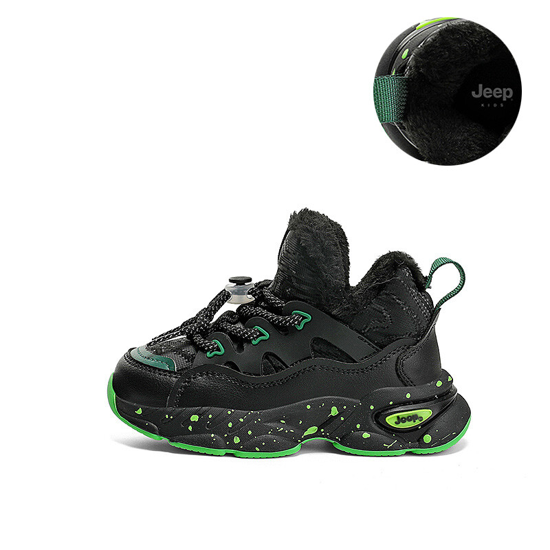 Кроссовки Jeep Kids Lifestyle Shoes Kids Mid-top Black, зеленый 
Кроссовки Jeep Kids Lifestyle Shoes Kids Mid-top Black, зеленый