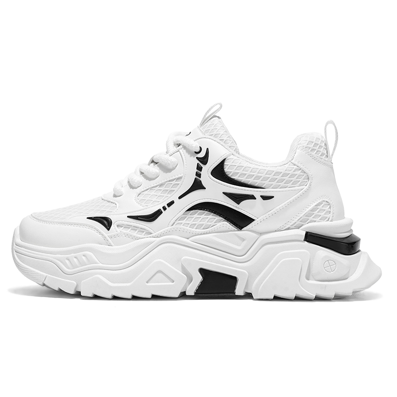 Нескользящие, износостойкие, дышащие, увеличивающие рост низкие кроссовки на массивной подошве для мужчин PNKE, White Black
Нескользящие, износостойкие, дышащие, увеличивающие рост низкие кроссовки на массивной подошве для мужчин PNKE, White Black