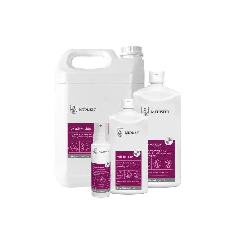 Жидкость для дезинфекции кожи и гигиенической и хирургической дезинфекции рук Медисепт Велодес Скин, 5 л Medisept
Жидкость для дезинфекции кожи и гигиенической и хирургической дезинфекции рук Медисепт Велодес Скин, 5 л Medisept