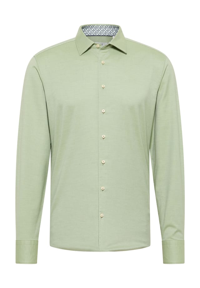 Рубашка из твила облегающего кроя Eterna, зеленый
Рубашка из твила облегающего кроя Eterna, зеленый