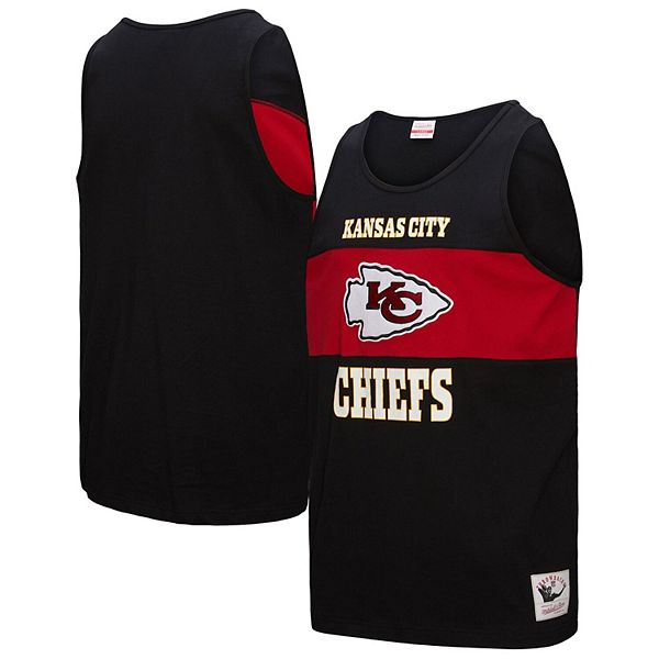 Мужской черный футболка Kansas City Chiefs ретро с цветными блоками Mitchell & Ness
Мужской черный футболка Kansas City Chiefs ретро с цветными блоками Mitchell & Ness