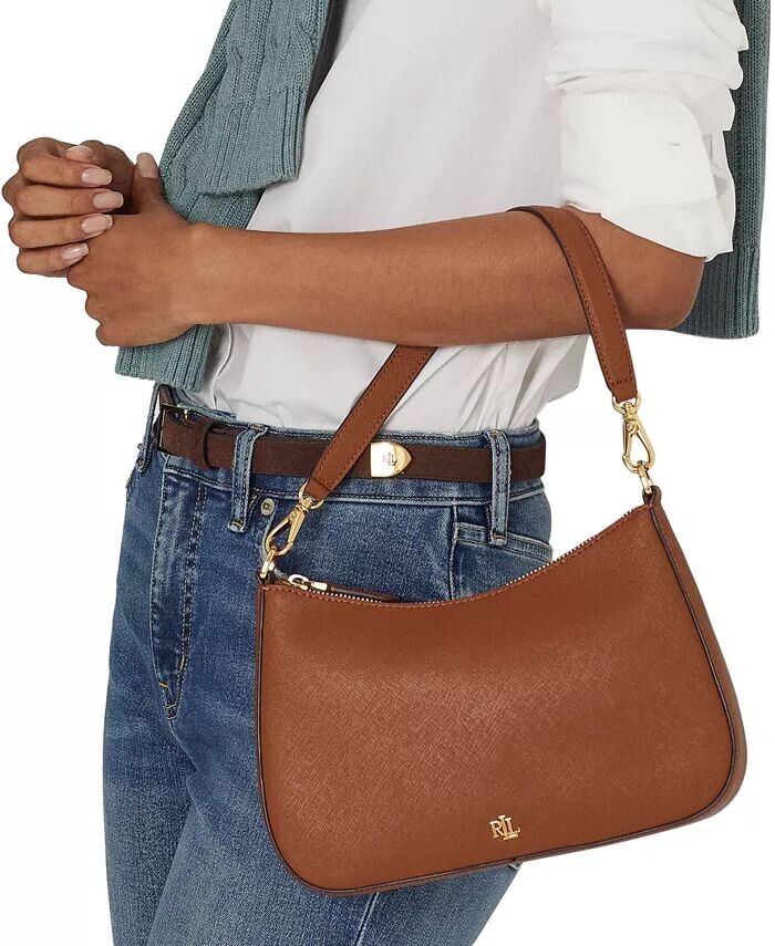 Женская кожаная сумка через плечо Danni среднего размера с перекрестием Lauren Ralph Lauren, черный
Женская кожаная сумка через плечо Danni среднего размера с перекрестием Lauren Ralph Lauren, черный