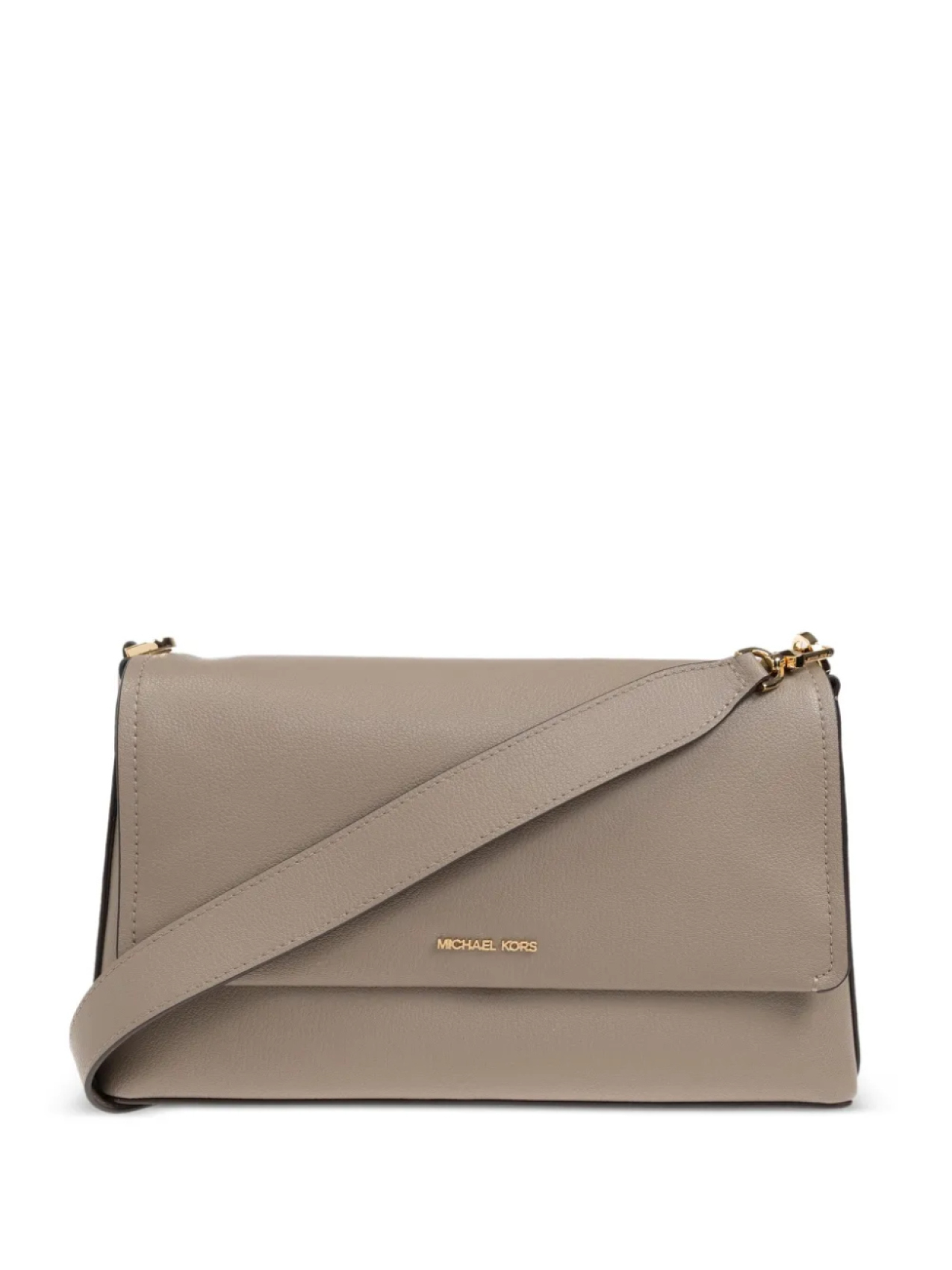 Складная кожаная сумка через плечо Michael Michael Kors, серый 
Складная кожаная сумка через плечо Michael Michael Kors, серый