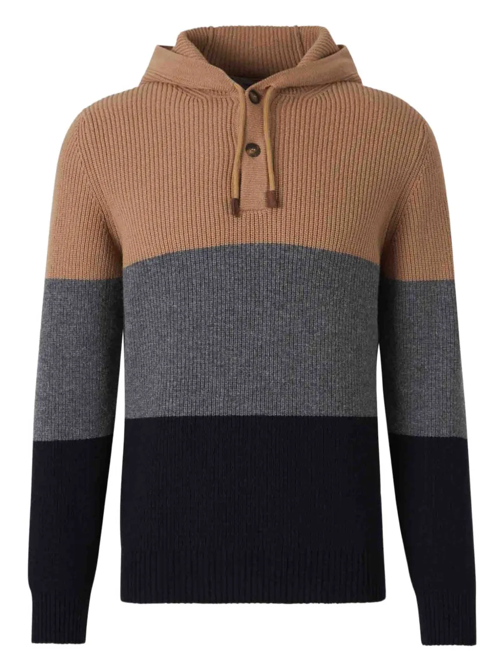 Шерстяной свитер в рубчик с капюшоном Gran Sasso, коричневый
Шерстяной свитер в рубчик с капюшоном Gran Sasso, коричневый