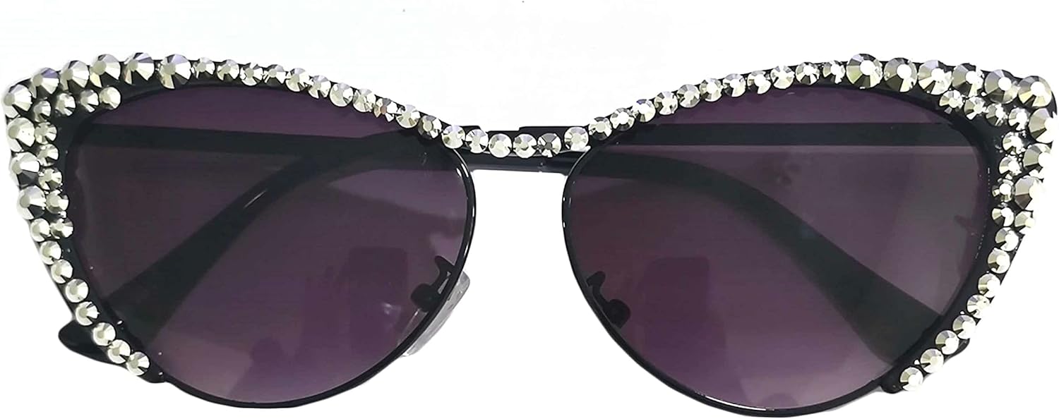 Солнцезащитные очки Willochra в маленькой оправе «кошачий глаз» с кристальной оправой и блестящими бриллиантами для женщин, винтажные, со стразами, для вечеринки, Black
Солнцезащитные очки Willochra в маленькой оправе «кошачий глаз» с кристальной оправой и блестящими бриллиантами для женщин, винтажные, со стразами, для вечеринки, Black