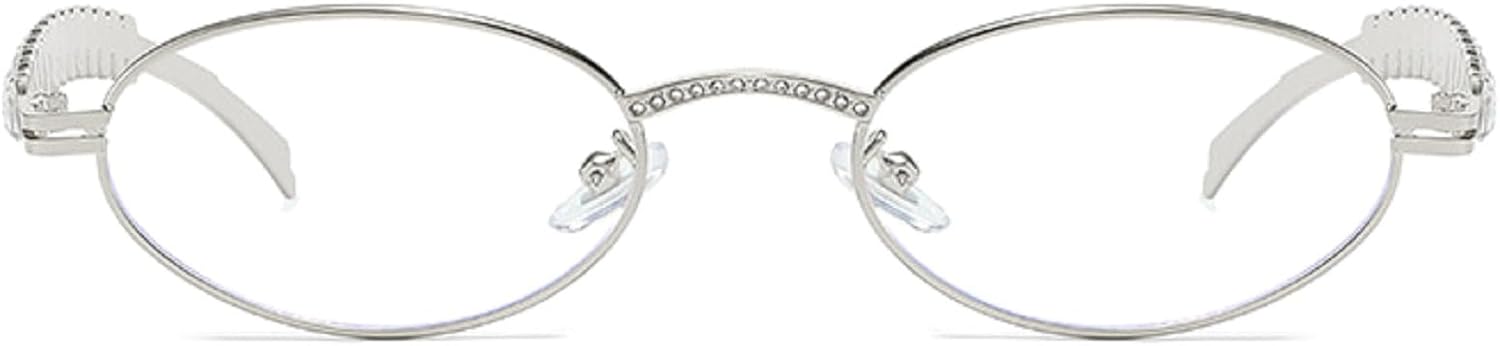 Маленькие овальные солнцезащитные очки со стразами для женщин и мужчин, серебристая металлическая оправа, черные солнцезащитные очки, роскошные солнцезащитные очки с бриллиантом в форме сердца mincl, Silver Clear
Маленькие овальные солнцезащитные очки со стразами для женщин и мужчин, серебристая металлическая оправа, черные солнцезащитные очки, роскошные солнцезащитные очки с бриллиантом в форме сердца mincl, Silver Clear