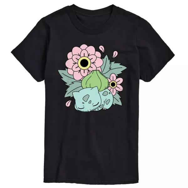 Футболка с рисунком цветов покемона Бульба и большого размера Licensed Character, черный
Футболка с рисунком цветов покемона Бульба и большого размера Licensed Character, черный