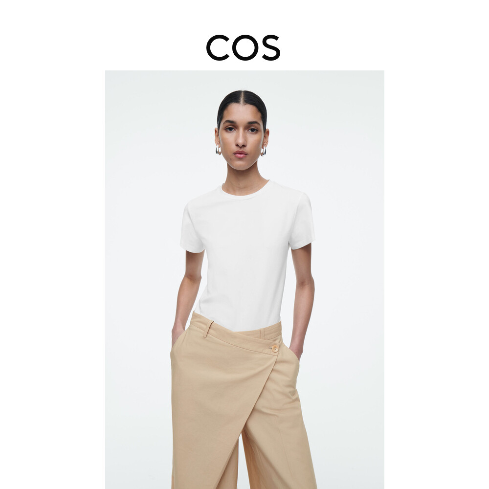 Женская универсальная вязаная футболка Cos с круглым вырезом, белый
Женская универсальная вязаная футболка Cos с круглым вырезом, белый