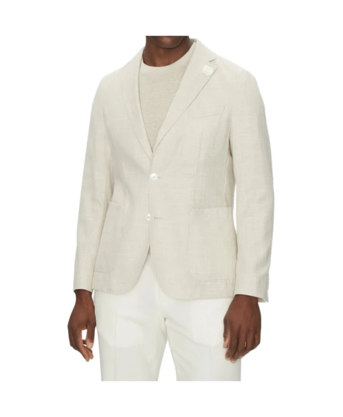 Натуральный блейзер с микроузором Hugo, бежевый
Натуральный блейзер с микроузором Hugo, бежевый