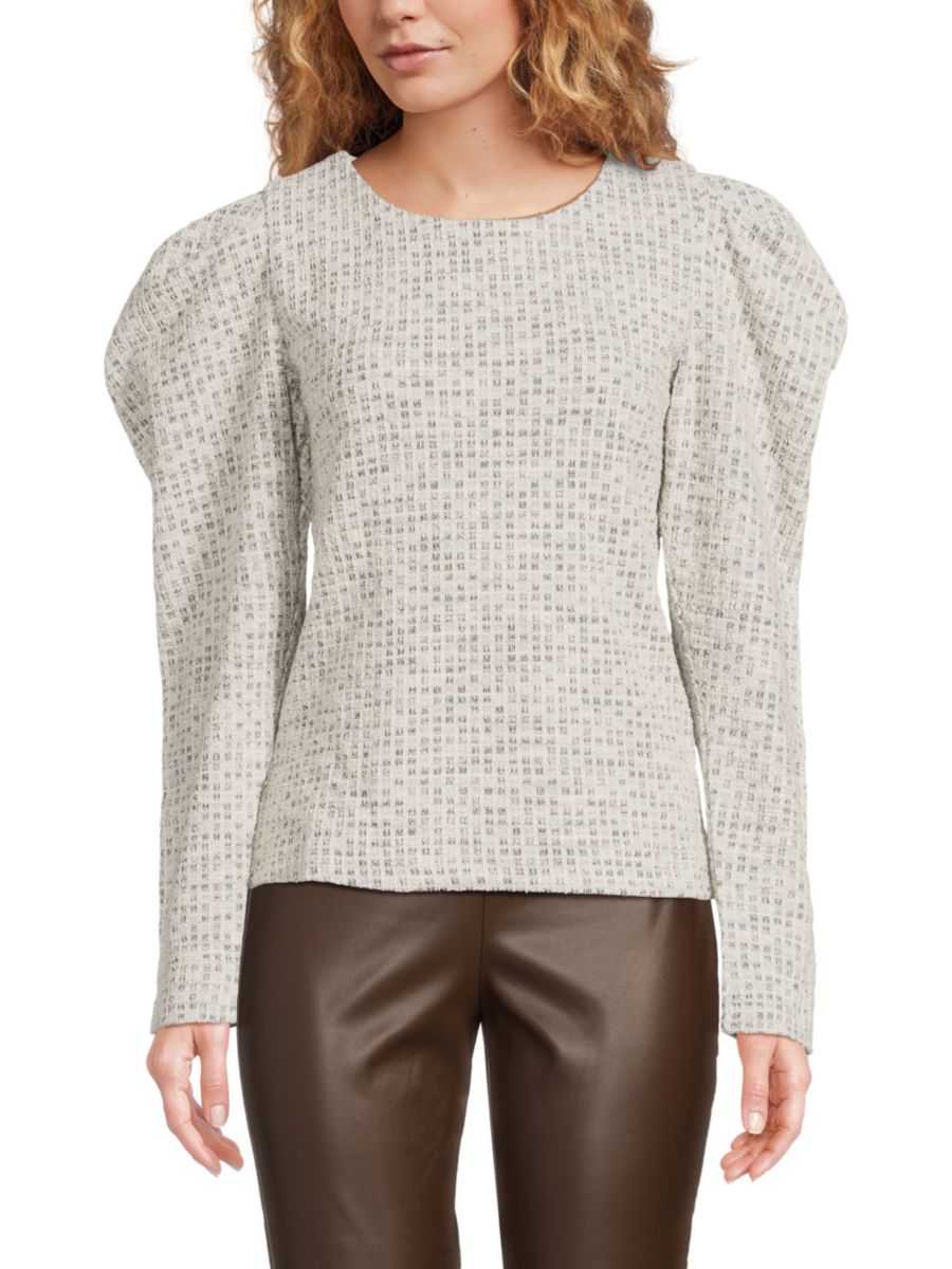 Топ из твида букле с рукавами-фонариками Lea & Viola, серый
Топ из твида букле с рукавами-фонариками Lea & Viola, серый