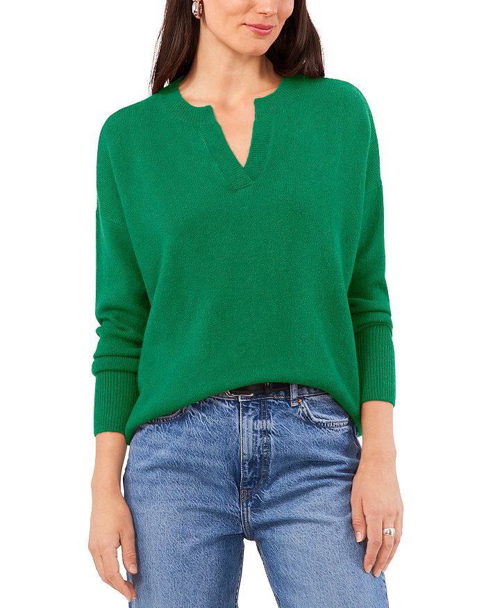 Свитер с хенли и спущенным плечом VINCE CAMUTO, зеленый
Свитер с хенли и спущенным плечом VINCE CAMUTO, зеленый