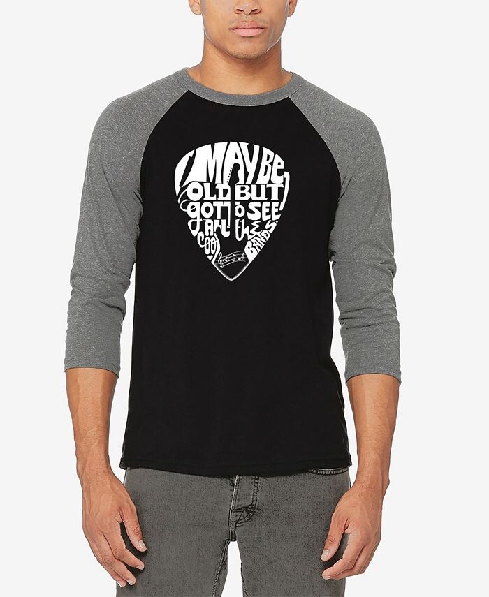 Мужская бейсбольная футболка Word Art с рукавами реглан и гитарой LA Pop Art, цвет Gray, Black
Мужская бейсбольная футболка Word Art с рукавами реглан и гитарой LA Pop Art, цвет Gray, Black